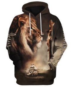Nail The Hand Of Jesus And Lion Hoodies Jesus Hoodie Men & Women, God 3D Printed Hoodie, Christian Apparel Hoodies