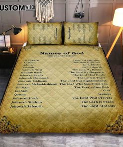 Names Of God Quilt Bedding Set Bedroom - The Old Testament - Christian Quilt Bedding Set Bedroom Decor