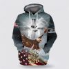 One Nation Under God American Flag Hoodie For Men & Women, God 3D Printed Hoodie, Christian Apparel Hoodies