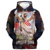 One Nation Under God Hoodie For Men & Women, God 3D Printed Hoodie, Christian Apparel Hoodies