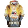 One Nation Under God Jesus Holding Earth Hoodies Jesus Hoodie Men & Women, God 3D Printed Hoodie, Christian Apparel Hoodies