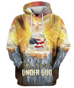 One Nation Under God Hoodies Men & Women, God 3D Printed Hoodie, Christian Apparel Hoodies