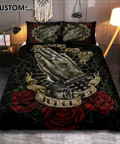 Only God Can Judge Me Quilt Bedding Set Bedroom - Christian Cover Twin Bedding Quilt Bedding Set - Religious Quilt Bedding Set Prints