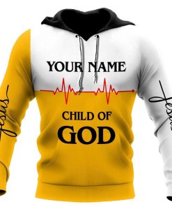 Personalized Child Of God Jesus Is My God My King God 3D Hoodie For Man And Women, Jesus Printed 3D Hoodie