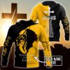 Personalized God Bless Jesus Is My King God 3D Hoodie For Man And Women, Jesus Printed 3D Hoodie