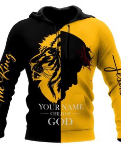 Personalized God Bless Jesus Is My God My King My Lord God 3D Hoodie For Man And Women, Jesus Printed 3D Hoodie