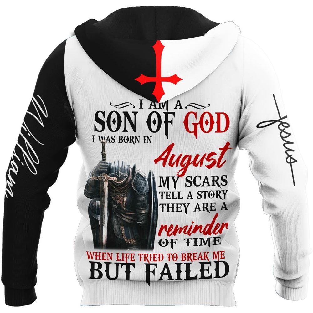 Personalized I Am A Son Of God God 3D Hoodie For Man And Women, Jesus Printed 3D Hoodie