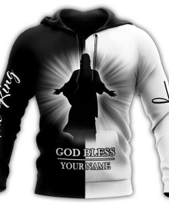 Personalized Jesus Christ Cross God Bless God 3D Hoodie For Man And Women, Jesus Printed 3D Hoodie