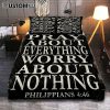 Power Jesus Christ Came To Rescue A Fishing Boat Quilt Bedding Set Prints - Jesus Quilt Bedding Set Art - Christian Bedroom Decor