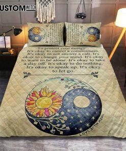 Protect Yourself- Live & Love Quilt Bedding Set Bedroom - Live By The Sun Love By The Moon - Christian Quilt Bedding Set Bedroom Decor