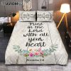 Protect Yourself- Live & Love Quilt Bedding Set Bedroom - Live By The Sun Love By The Moon - Christian Quilt Bedding Set Bedroom Decor