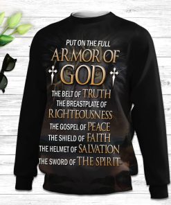 Put On The Full Armor Of GOD Ugly Christmas Sweater - Christian Unisex Sweater - Religious Christmas Gift