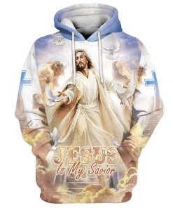 Reaching God's Hand Jesus Is My Savior 3D Hoodies Jesus Hoodie Men & Women, God 3D Printed Hoodie, Christian Apparel Hoodies