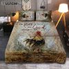 Resurrection Light Empty Tomb With Crucifix Dawn Quilt Bedding Set Prints - Religious Quilt Bedding Set Art - Christian Cover Twin Bedding Decor