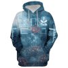 Roaring Blue Lion And Jesus, Faith Over Fear Hoodie For Men & Women, God 3D Printed Hoodie, Christian Apparel Hoodies