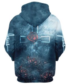 Rose Faith Hoodie For Men & Women, God 3D Printed Hoodie, Christian Apparel Hoodies