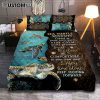 Sea Turtle Life Is Like The Ocean Quilt Bedding Set Print - Inspirational Quilt Bedding Set Art - Christian Bedroom Home Decor
