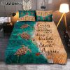 Sea Turtle Life Is Like The Ocean Quilt Bedding Set Print - Inspirational Quilt Bedding Set Art - Christian Bedroom Home Decor