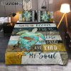 Seek Peace And Pursue It Dandelion And Jesus Quilt Bedding Set Prints - Jesus Christ Quilt Bedding Set Art - Christian Cover Twin Bedding Decor