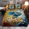 Simply Blessed Blue Daisy Flower Quilt Bedding Set Bedroom - Bible Verse Quilt Bedding Set Art - Christian Home Decor