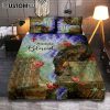 Simply Blessed Flower Yellow Hummingbird Quilt Bedding Set Bedroom - Bible Verse Quilt Bedding Set Art - Christian Home Decor