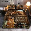 Simply Blessed Horseshoe Cross White Butterfly Quilt Bedding Set Bedroom - Christian Quilt Bedding Set Prints - Bible Verse Quilt Bedding Set Art