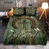 Simply Blessed Horse German Shepherd Quilt Bedding Set Print - Inspirational Quilt Bedding Set Art - Christian Bedroom Home Decor