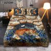 Simply Blessed Room Sleeping Cat Flower Quilt Bedding Set Print - Inspirational Quilt Bedding Set Art - Christian Bedroom Home Decor
