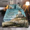 Spiritual Jesus Christ With Crown Of Thorns Quilt Bedding Set Prints - Religious Quilt Bedding Set Art - Christian Cover Twin Bedding Decor