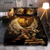 Spiritual Jesus Christ With Crown Of Thorns Quilt Bedding Set Prints - Religious Quilt Bedding Set Art - Christian Cover Twin Bedding Decor