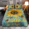 Sunflower Butterfly Way Maker Promise Keeper My Savior Quilt Bedding Set Art - Christian Art - Bible Verse Bedroom - Religious Home Decor