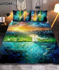Symphony Of Praise Jesus Quilt Bedding Set Prints - Jesus Christ Quilt Bedding Set Art - Christian Cover Twin Bedding Decor