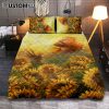 Tabby Cat Just Breathe Quilt Bedding Set Art - Christian Bedroom Decor - Gift For Cat Lover