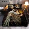 Take My Hand Jesus Siberian Husky Dog Quilt Bedding Set Print - Inspirational Quilt Bedding Set Art - Christian Bedroom Home Decor