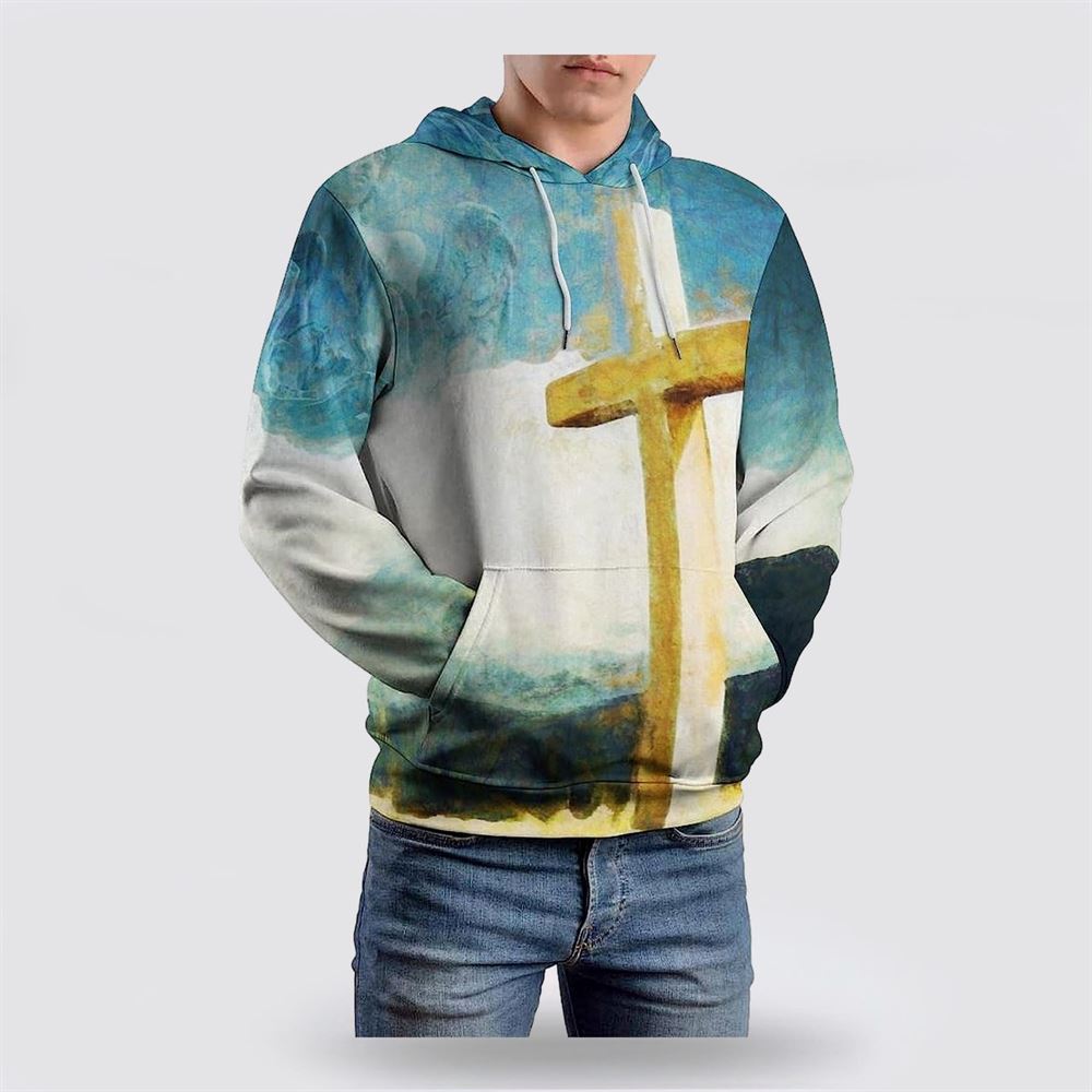 The Cross 3D Hoodies For Women Men, God 3D Printed Hoodie, Christian Apparel Hoodies