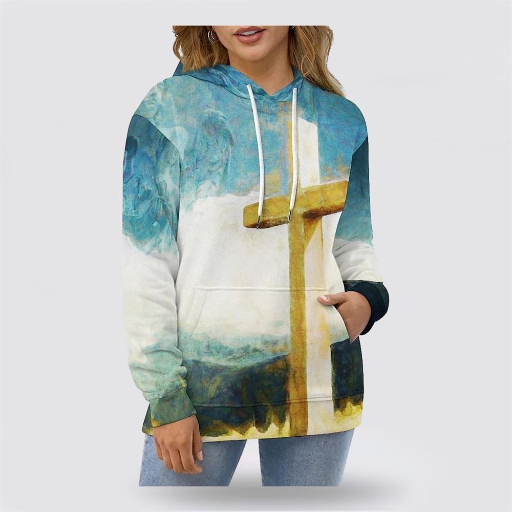The Cross 3D Hoodies For Women Men, God 3D Printed Hoodie, Christian Apparel Hoodies