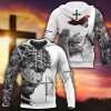 Talt Light Jesus Cross Templar God 3D Hoodie For Man And Women, Jesus Printed 3D Hoodie