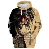 The Cross And The Praying Lion Jesus Focus On Me 3D Hoodies For Women Men, God 3D Printed Hoodie, Christian Apparel Hoodies