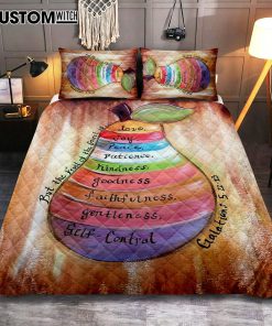 The Fruit Of The Spirit Galatians 5 22 23 Quilt Bedding Set Bedroom - Christian Quilt Bedding Set Bedroom Decor