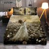 The Girl Running To God Quilt Bedding Set Bedroom - Christian Cover Twin Bedding Quilt Bedding Set - Religious Quilt Bedding Set Prints