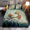 The Hand Of God Sunflower Field White Butterfly Quilt Bedding Set Art - Christian Art - Bible Verse Bedroom - Religious Home Decor