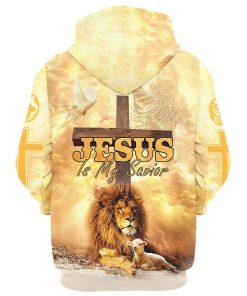 The Hand Of Jesus Lion And Lamb Hoodie Jesus Is My Savior Hoodies Jesus Hoodie Men & Women, God 3D Printed Hoodie, Christian Apparel Hoodies
