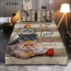 The Lamb With The Lion Quilt Bedding Set Prints - Christian Cover Twin Bedding Decor - Bible Verse Quilt Bedding Set Art