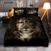 The Lion Of Judah The Perfect Combination Quilt Bedding Set Bedroom - Bible Verse Quilt Bedding Set Art - Christian Home Decor