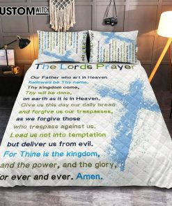 The Lords Prayer Bible Verse Bedroom - Christian Daughter Gifts - Christian Quilt Bedding Set Bedroom Decor