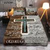 The Old Rugged Cross Quilt Bedding Set - Black Cross White Silk Music Sheet Quilt Bedding Set Bedroom - Bible Verse Quilt Bedding Set Art - Christian Home Decor