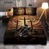 The Picture Of Jesus Creation Quilt Bedding Set Prints - Jesus Quilt Bedding Set Art - Christian Bedroom Decor