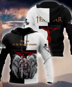 The Rise Of Knight Templar God 3D Hoodie For Man And Women, Jesus Printed 3D Hoodie