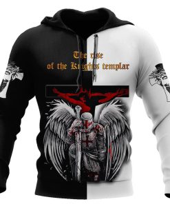 The Rise Of Knight Templar God 3D Hoodie For Man And Women, Jesus Printed 3D Hoodie