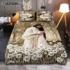The World In His Arm Pray For Healing Angel Wings Quilt Bedding Set Art - Christian Art - Bible Verse Bedroom - Religious Home Decor